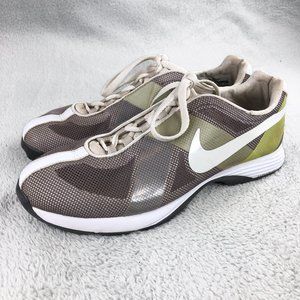 Nike Women's Hyperfuse Lunarlon 483325-002 Brown/Green Mesh Golf Shoes, Size 6.5